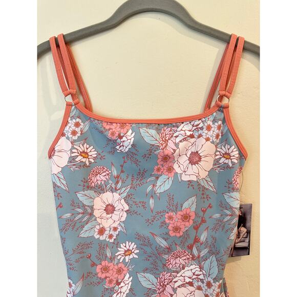 NWT Eleve Farrah Seascape leotard L - Picture 2 of 9